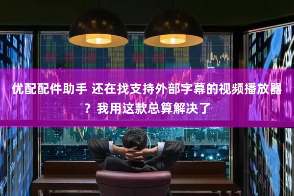 优配配件助手 还在找支持外部字幕的视频播放器？我用这款总算解决了