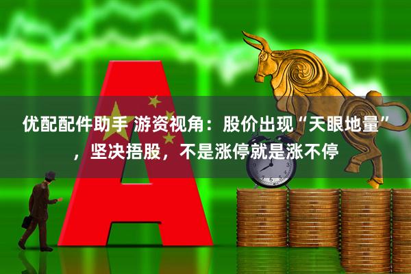 优配配件助手 游资视角：股价出现“天眼地量”，坚决捂股，不是涨停就是涨不停