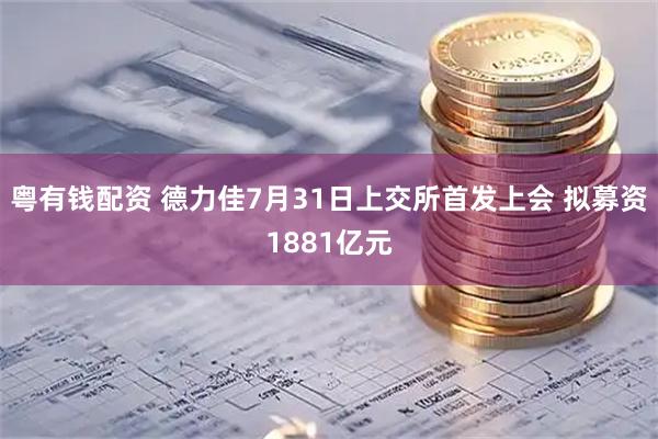 粤有钱配资 德力佳7月31日上交所首发上会 拟募资1881亿元